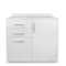 Adiroffice Kitchen Cabinet with 3-Drawers, 1-Door, Ready to Assemble Base in Grey 36 in width ADI902-B-36-N-GRY - alternate 1